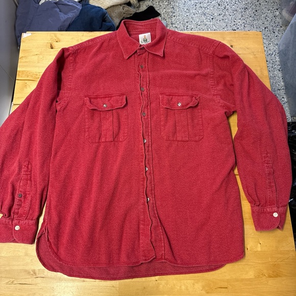 Men’s Red Guy Rover Italian Button-Up Shirt Size Large - Picture 1 of 7